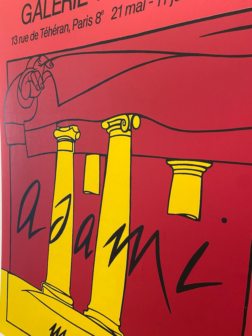 Affiche vintage originale Adami Galerie Maeght Bon état - En vente à Melbourne, Victoria