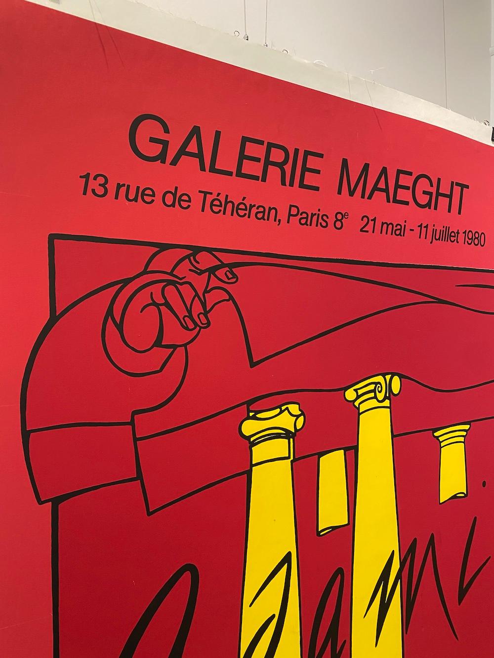 Fin du 20e siècle Affiche vintage originale Adami Galerie Maeght en vente