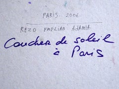Sonnenuntergang in Paris. 2006, Öl auf Karton, 33x45,8 cm