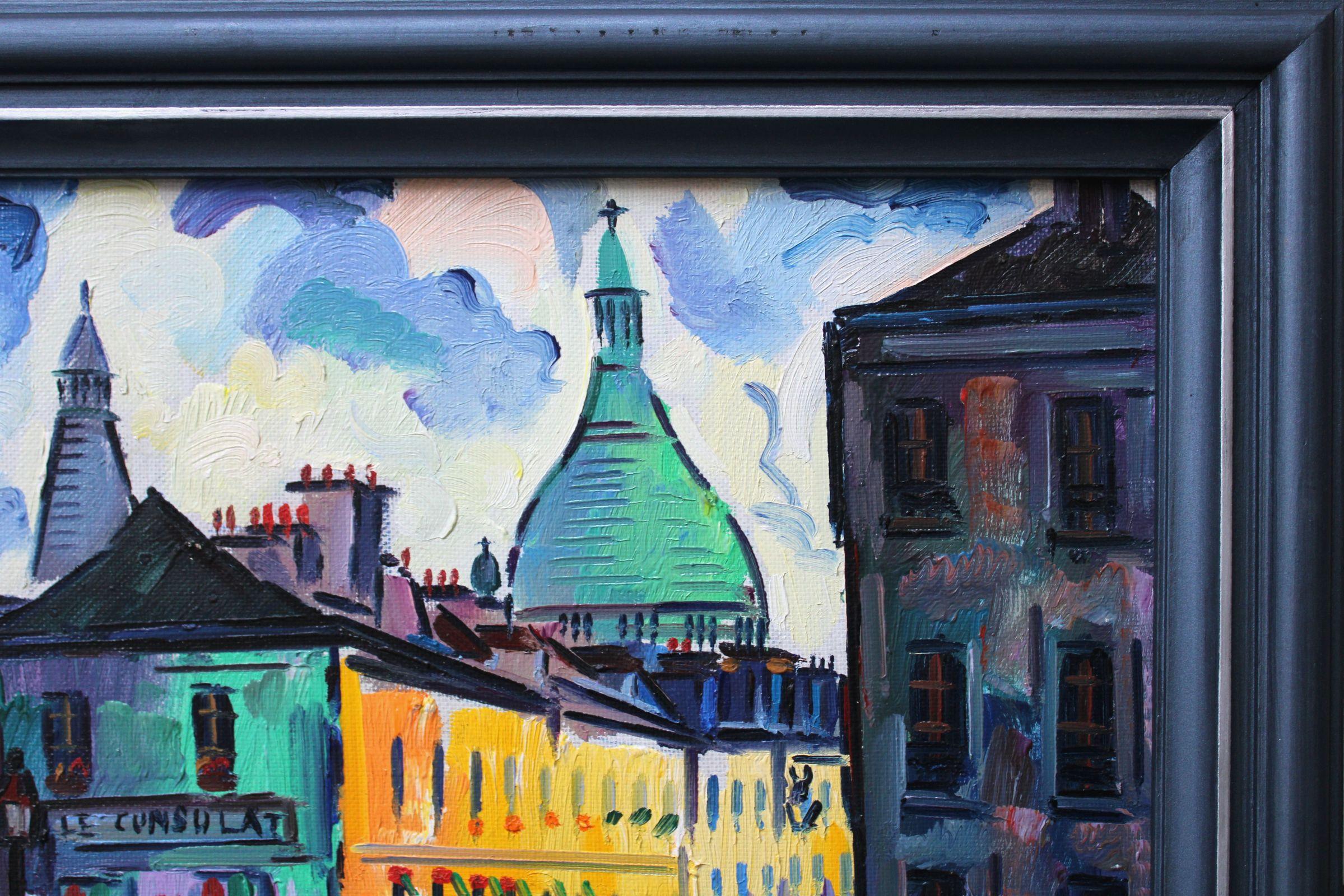 Montmartre. Oil on canvas, 61x50 сm

Paris landscape. View on the Montmartre. Colorful painting with dominant color blue
