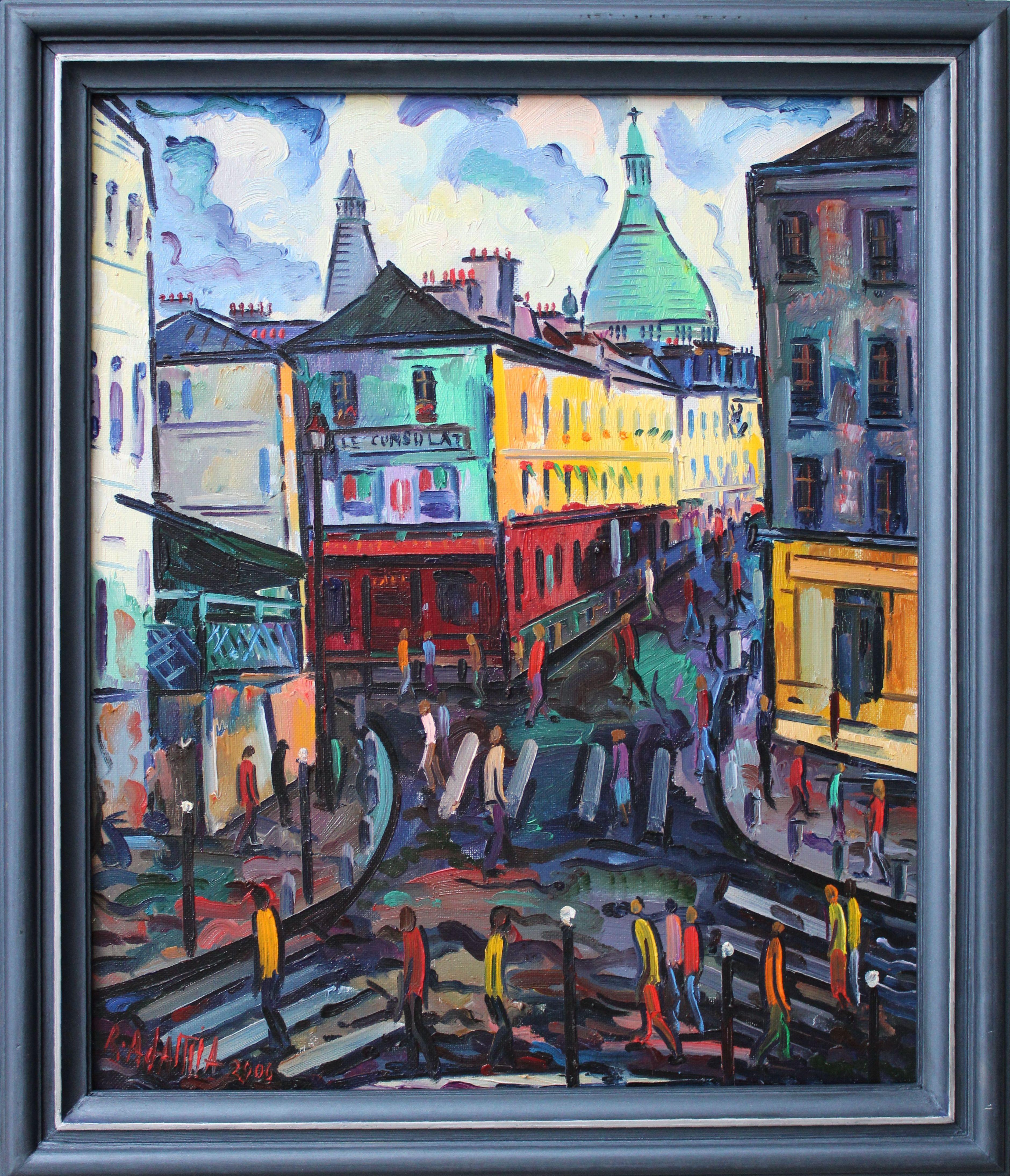 Montmartre. Oil on canvas, 61x50 сm For Sale 1