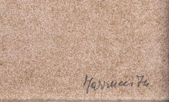 Composición abstracta - Litografía de Adamo Marrucci - 1974