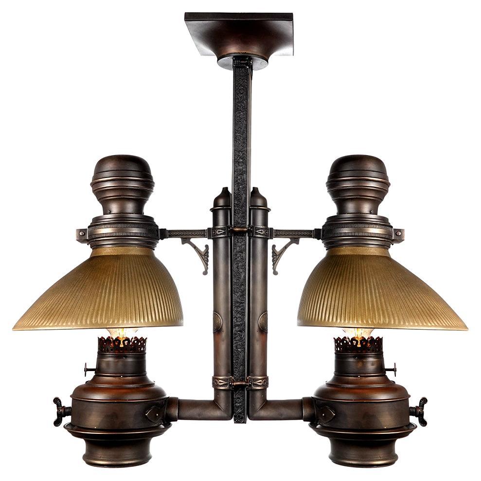 Adams and Westlake Double Toranado Railroad Car Lamp