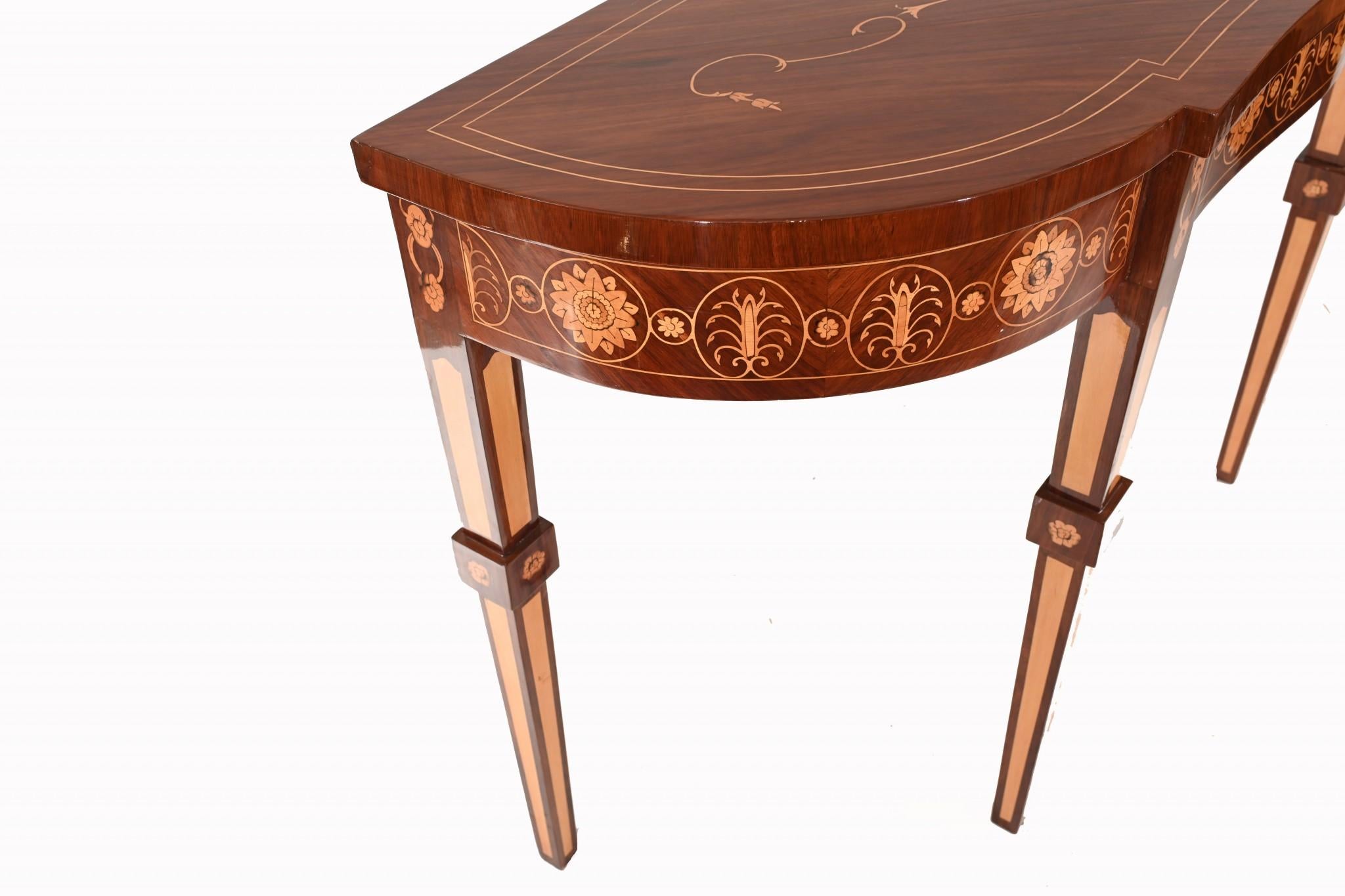 Adams Console Mahogany Inlay Regency Interiors For Sale 5