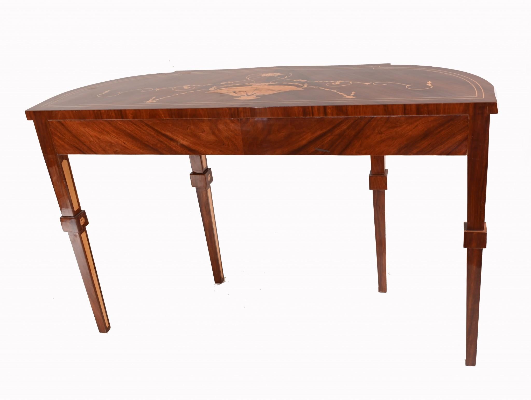 Adams Console Mahogany Inlay Regency Interiors For Sale 3