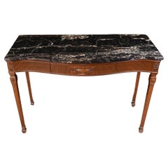 Used Adams Console Table - Mahogany Demi Lune Regency Tables