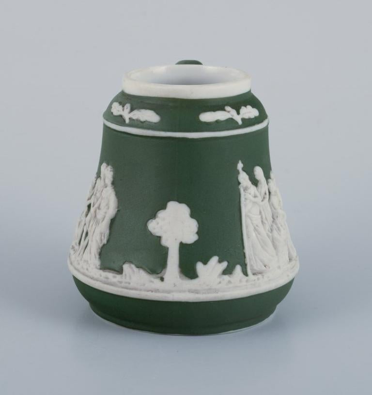 British Adams, England, miniature vase and miniature mug in biscuit porcelain.  For Sale