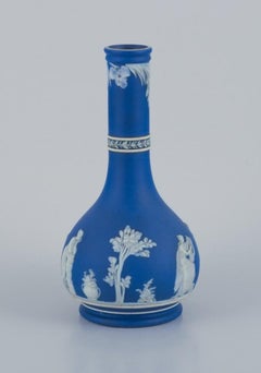 Adams, England, vase in biscuit porcelain. Classic scenes. Early 20th C.