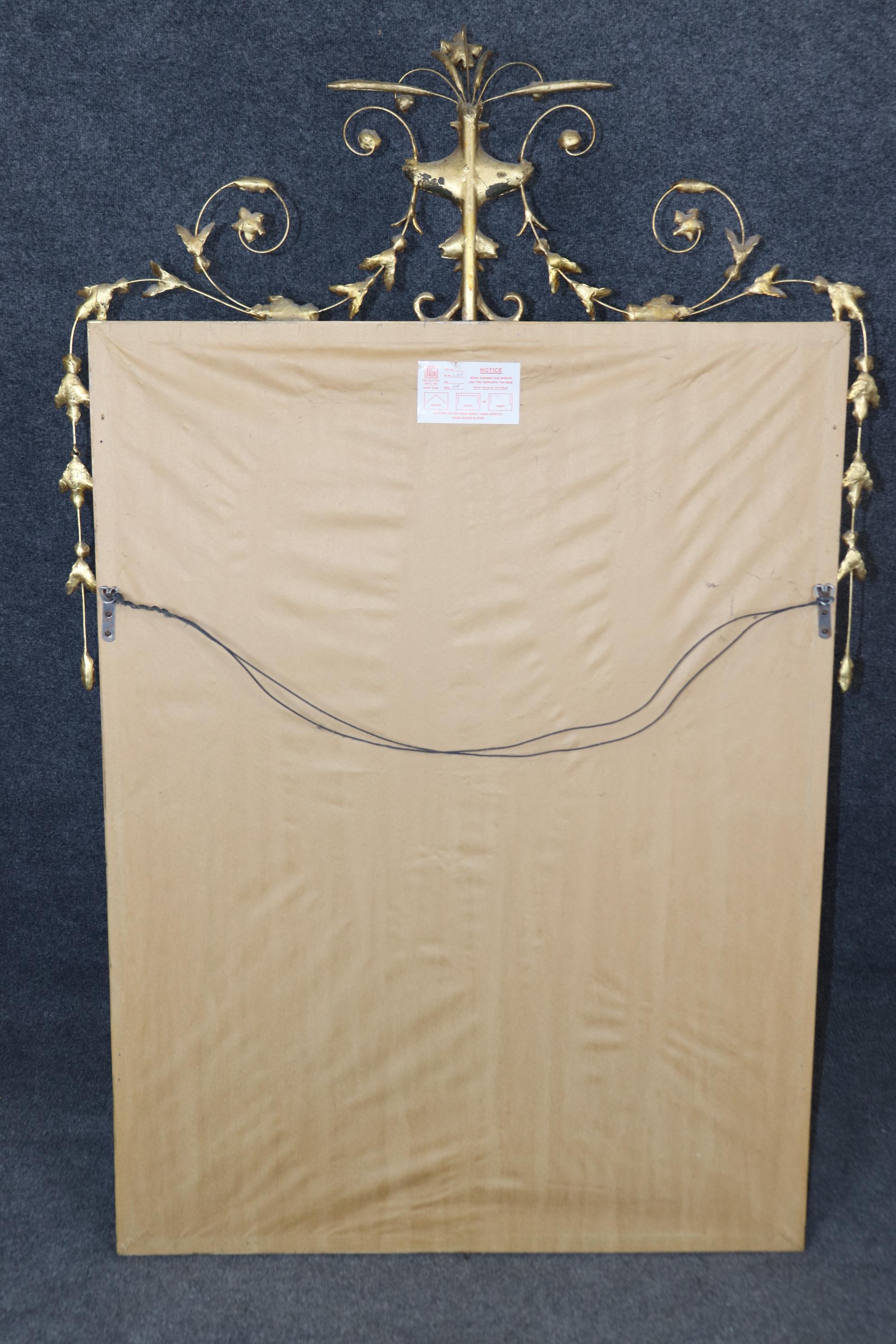 Adams Gilt Wire and Wood Beveled Glass Friedman Brothersdecorative Arts Mirror 6