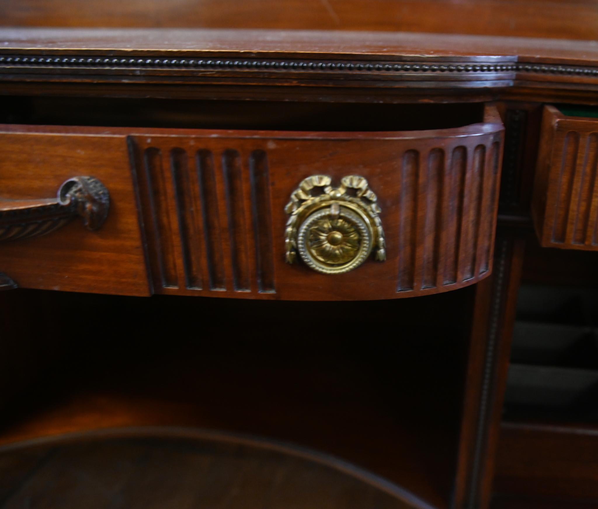 Adams Mahogany Sideboard Classical Buffet Server 1880 For Sale 6