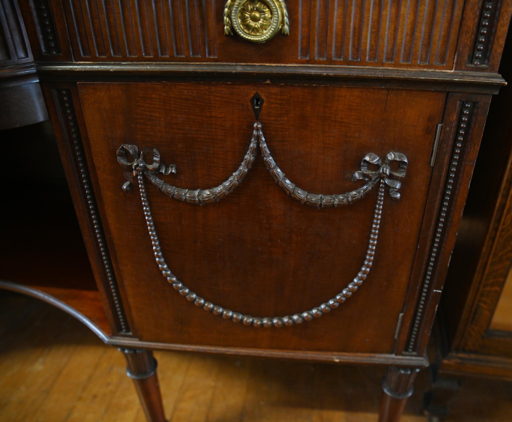 Adams Mahogany Sideboard Classical Buffet Server 1880 For Sale 4