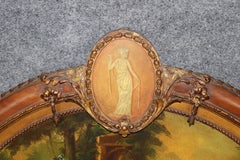 Adams Paint Decorated Early 1900s Era English Figural Mirror C.1920s