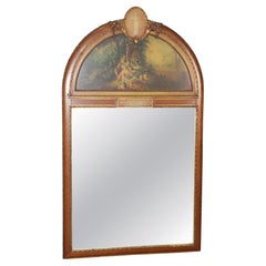 Adams Paint Decorated Early 1900s Era English Figural Mirror C.1920s