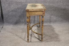 Adams Paint Decorated English Foliding Card Console Table, circa 1890