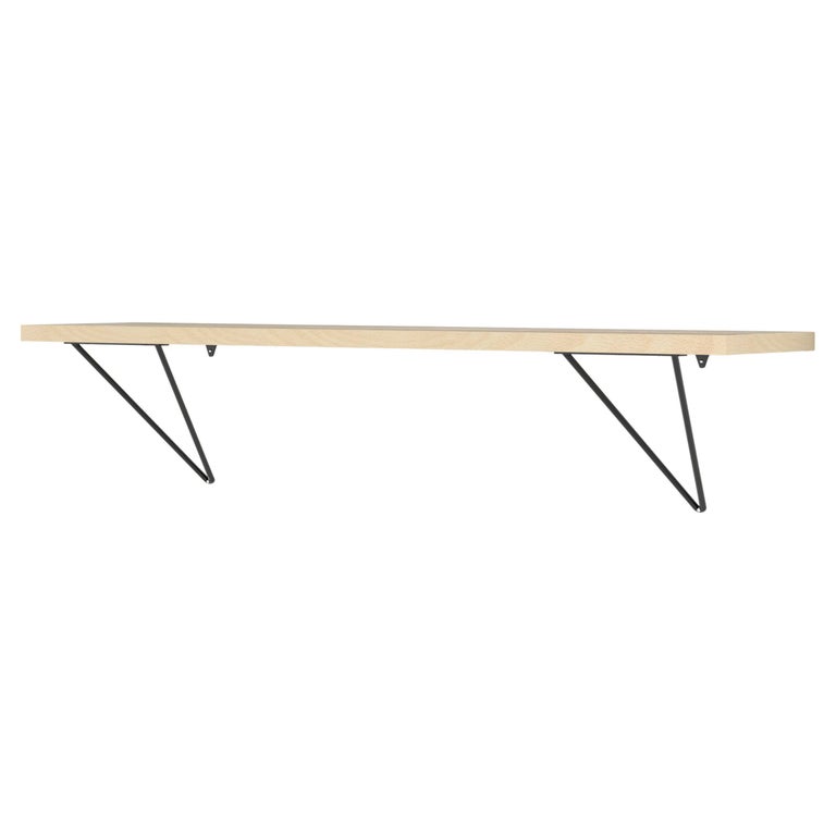 Adams Shelf Bundle 'Brackets + Shelf Board' Maple Wood Hairpin Supports