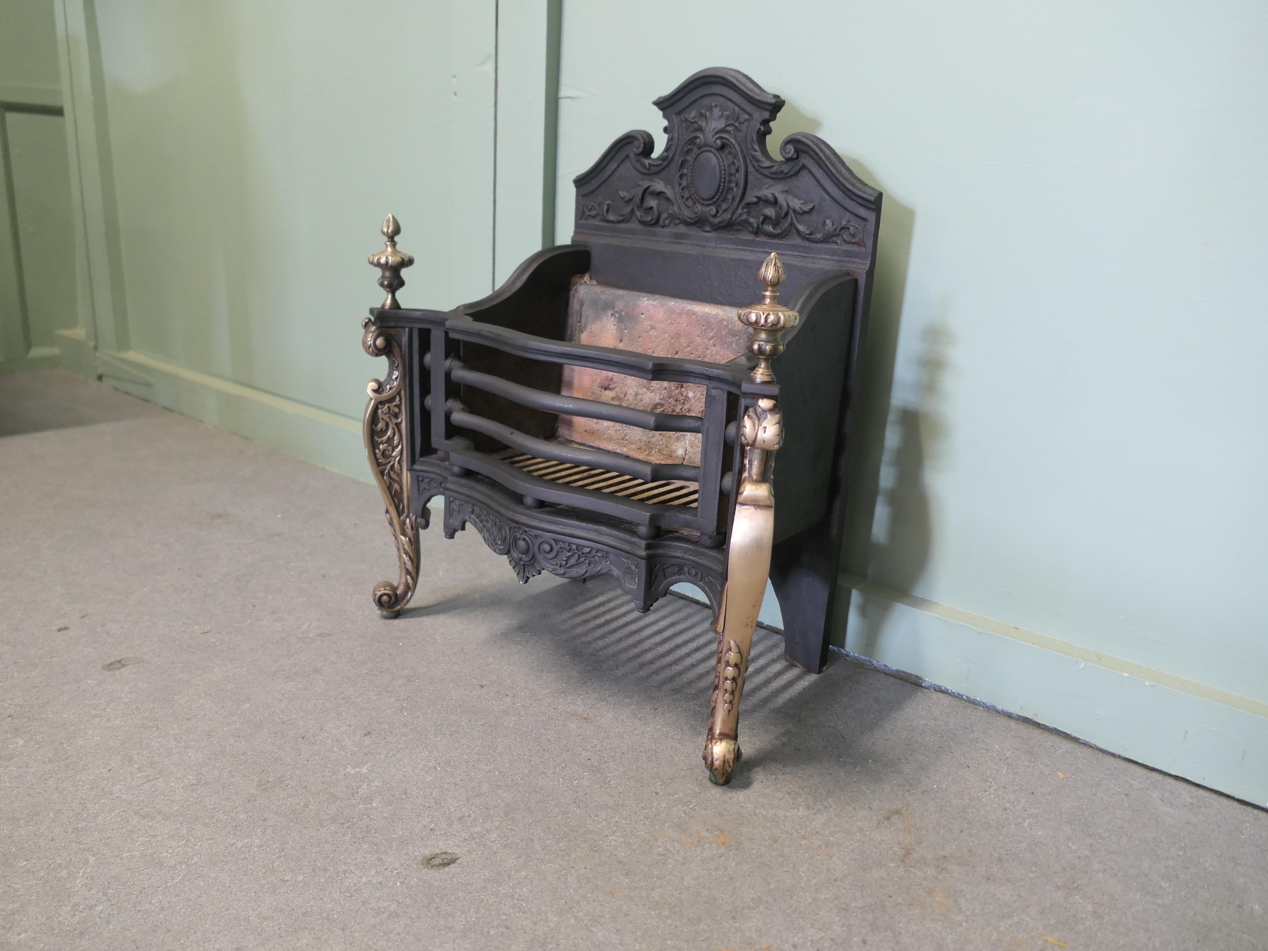 Regency Adams Style Free Standing Fire Basket, Grate For Sale