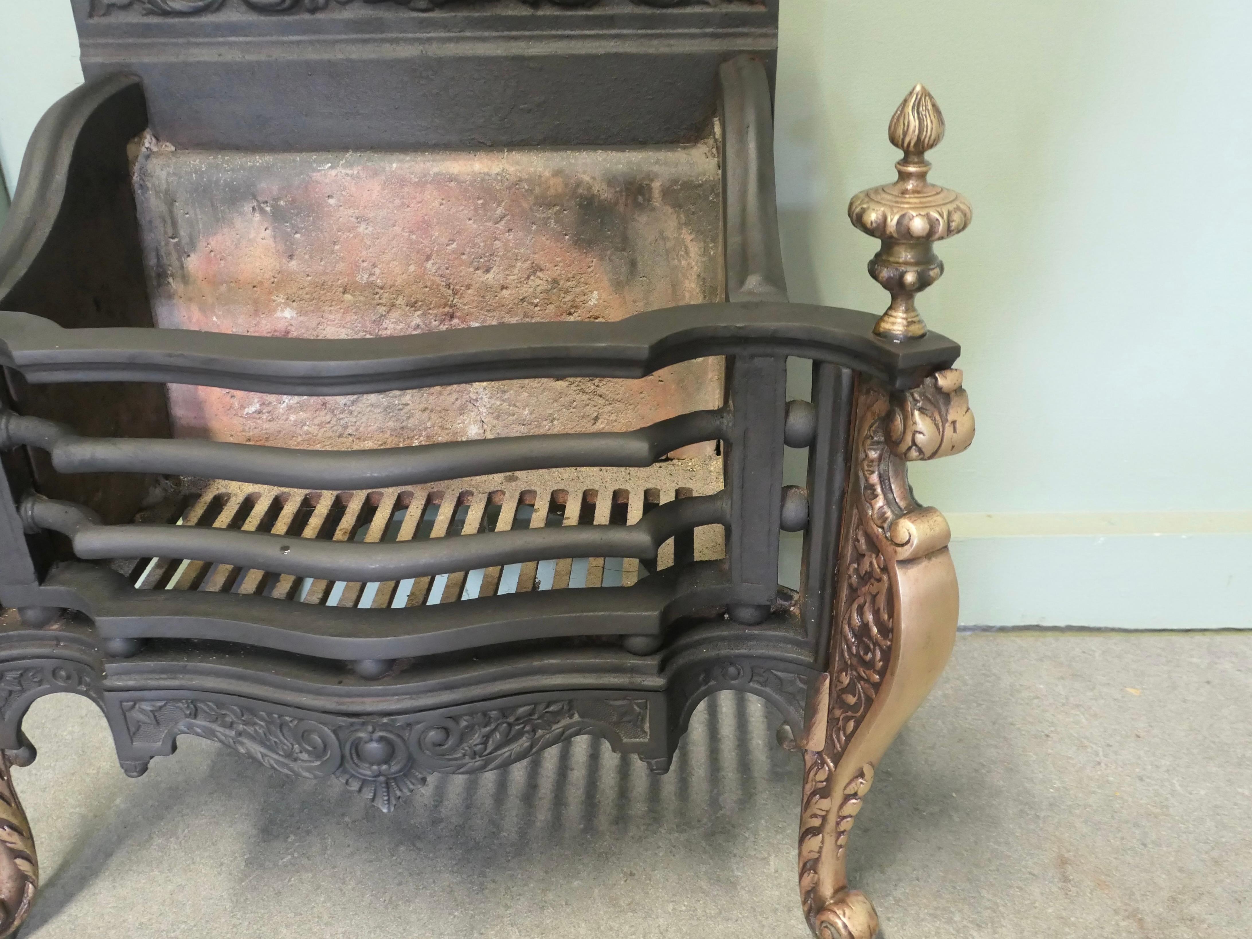19th Century Adams Style Free Standing Fire Basket, Grate For Sale