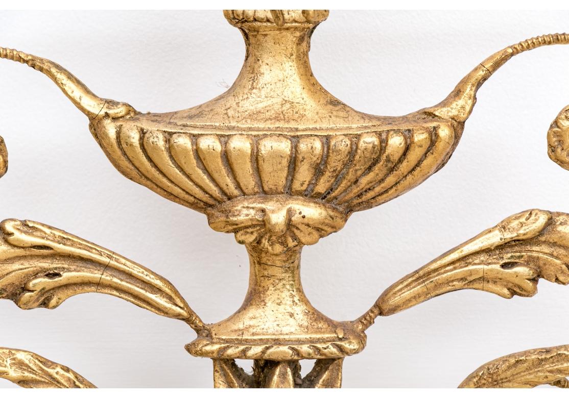 Adam's Style Gilt Mirror From The Federalist In Fair Condition For Sale In Bridgeport, CT