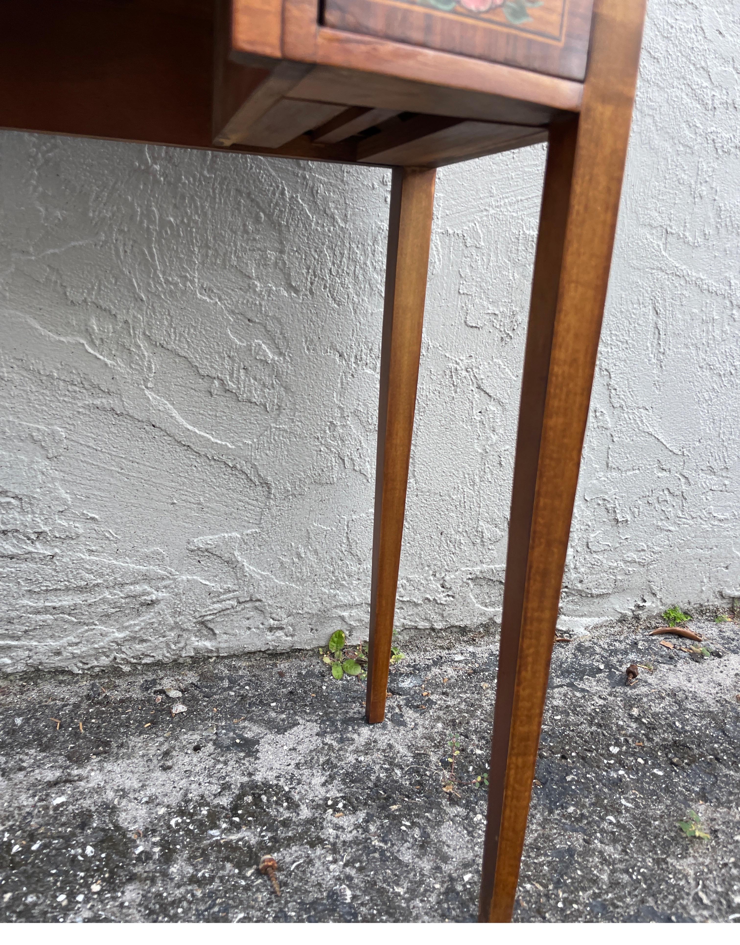 20th Century Adams Style Kneehole Side Table For Sale