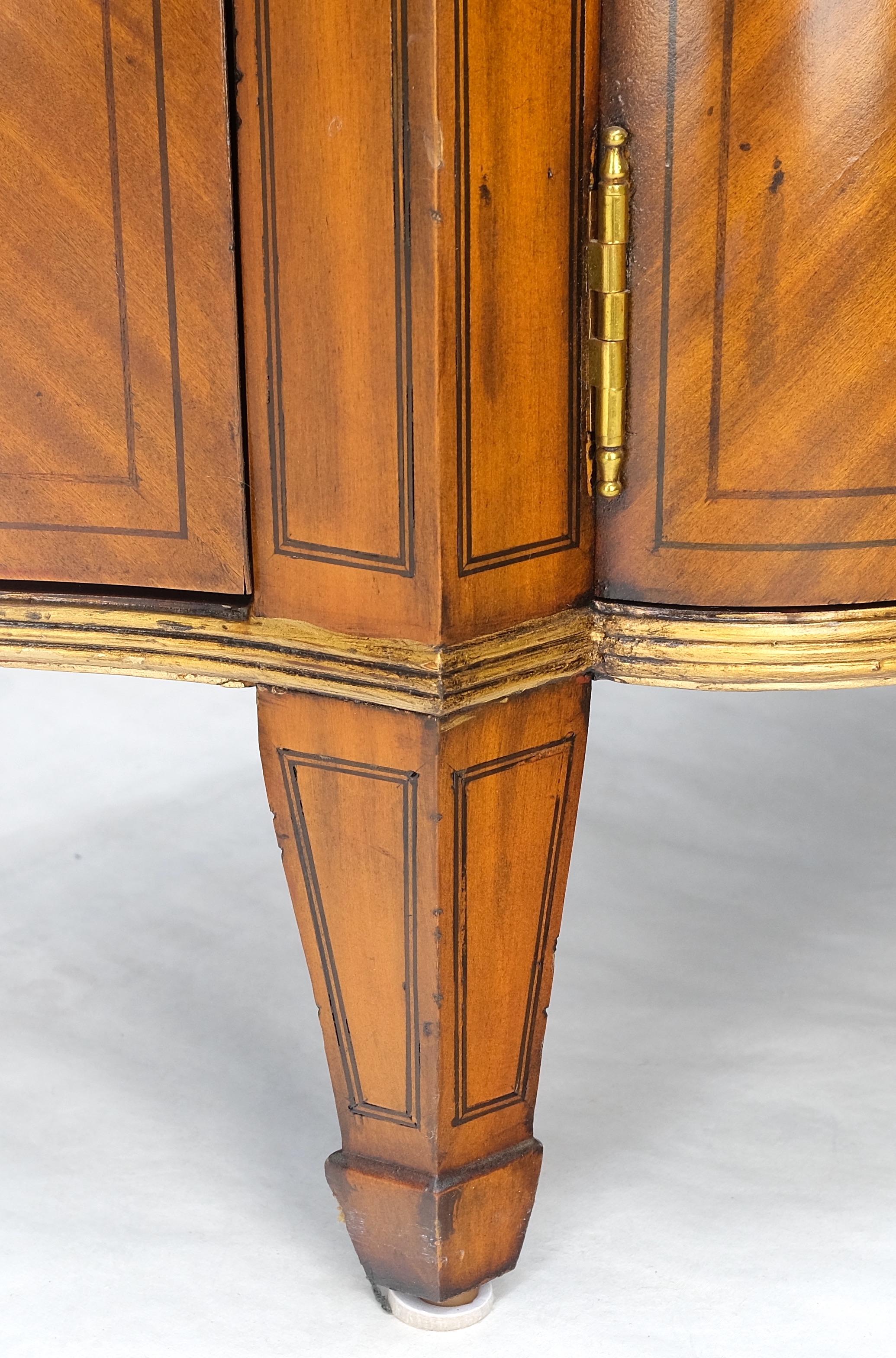 ¡Estilo Adams Pintura Decorado Aparador Credenza Armario Dos Puertas Madera Satinada MINT! siglo XX en venta