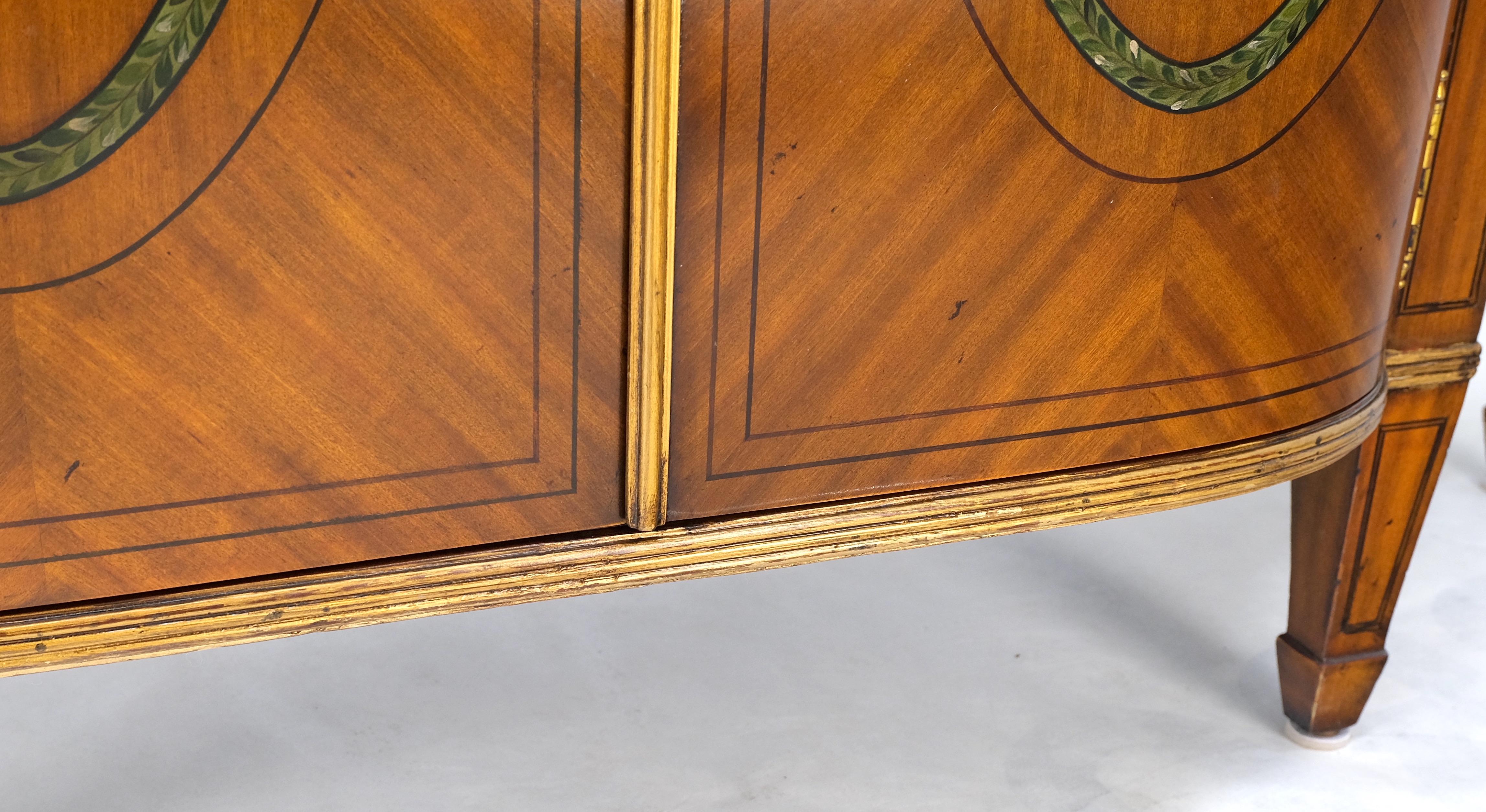 ¡Estilo Adams Pintura Decorado Aparador Credenza Armario Dos Puertas Madera Satinada MINT! Madera satinada en venta