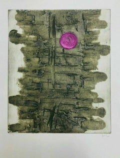 Adan Paredes, ¨Untitled¨, 2020, Collagraph, 28.3x22 in
