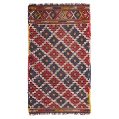 Adana Cecim Jejim Cicim Pequeño Kilim Alfombra del Sur de Anatolia Alfombra turca Yastık