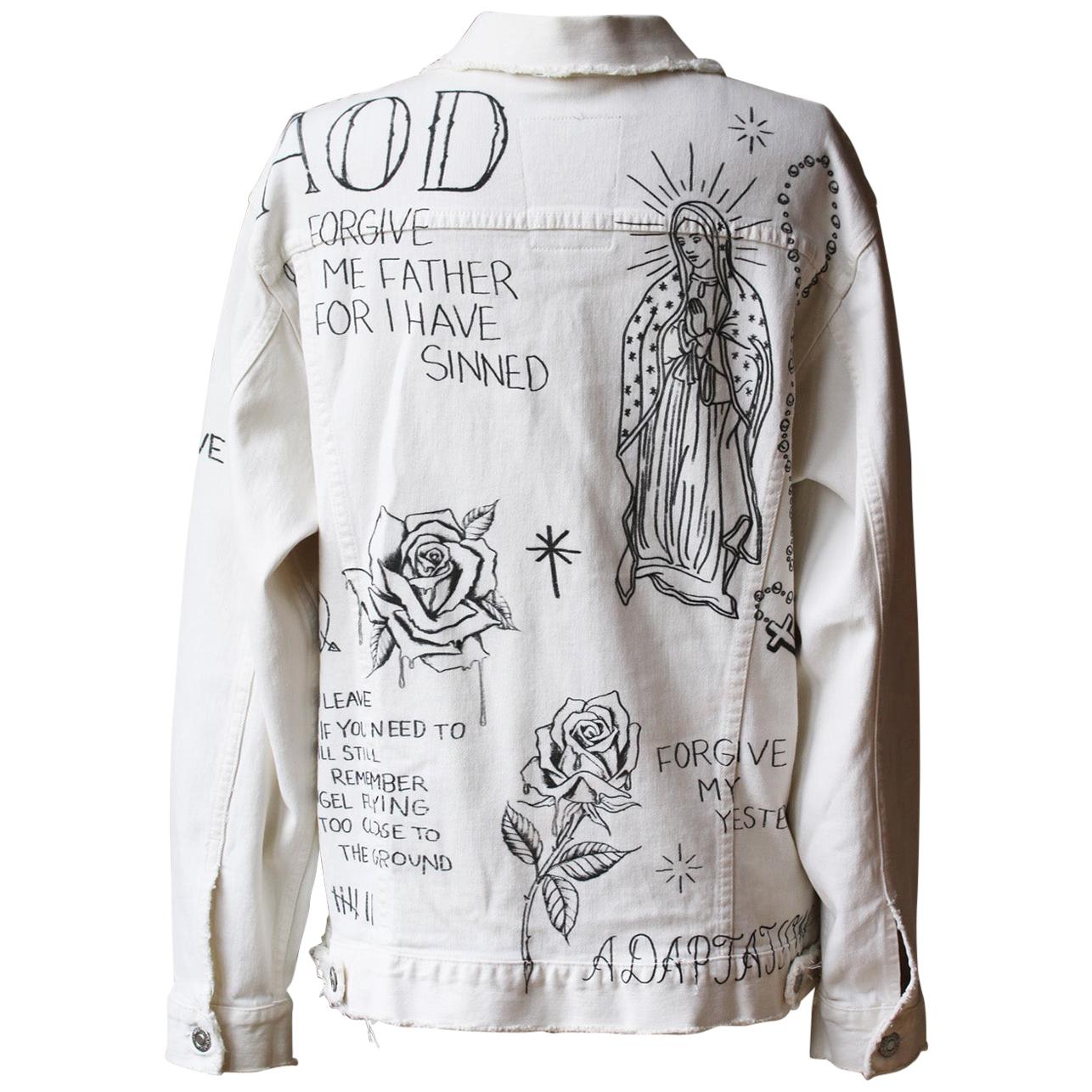 Adaptation + Matt McCormick Printed Denim Jacket  