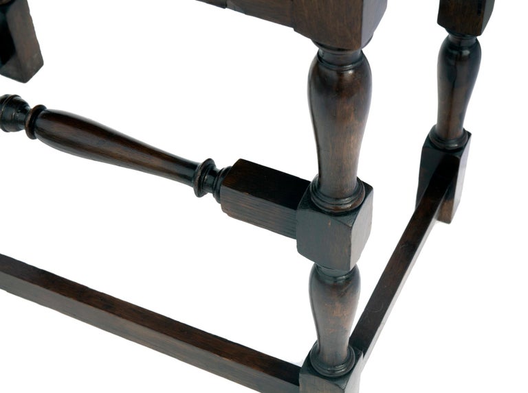 English Oak Table w Single Drawer For Sale at 1stDibs