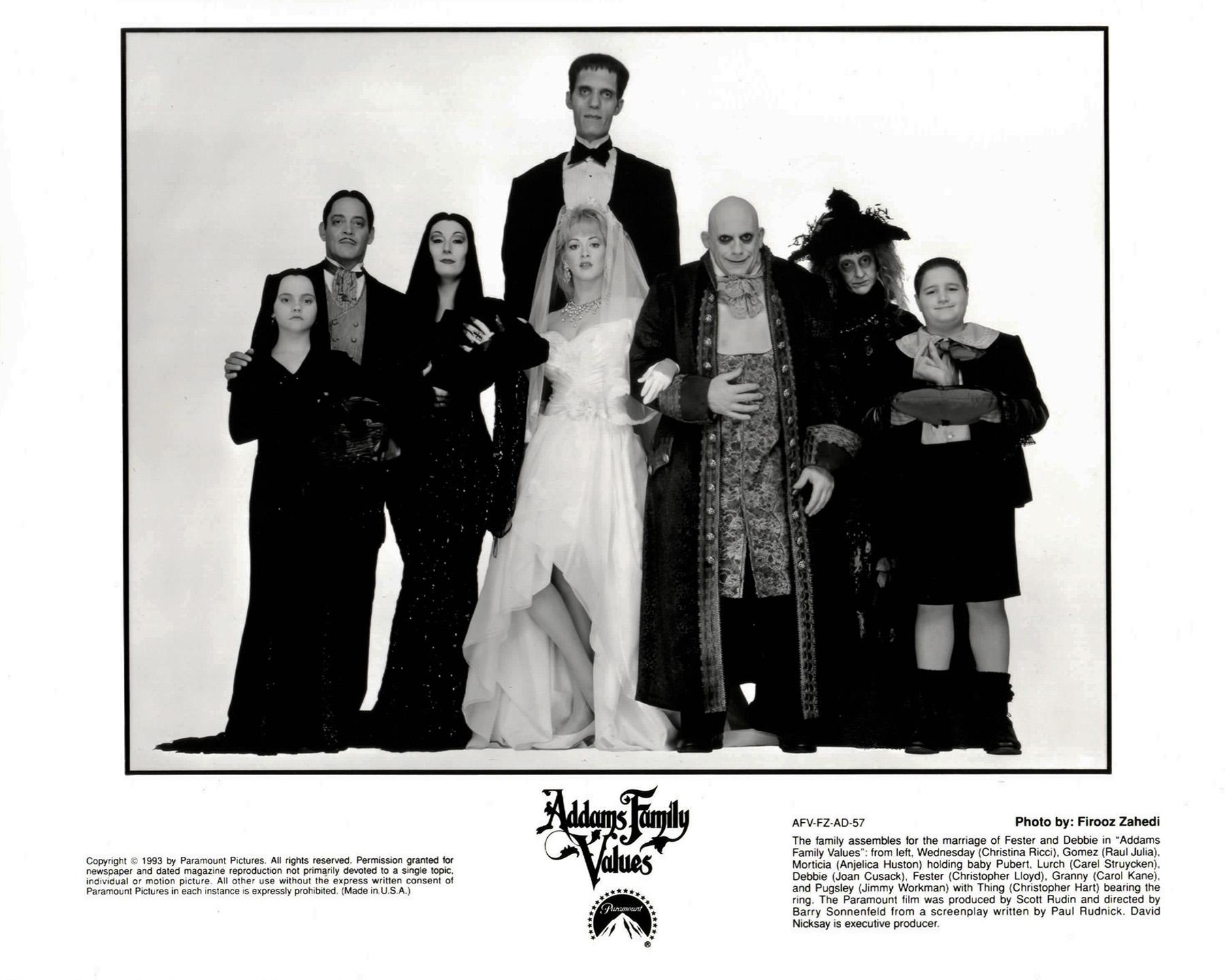 ADDAMS FAMILY VALUES 1993 Gerahmter Werbefilm Filmstill im Angebot 2