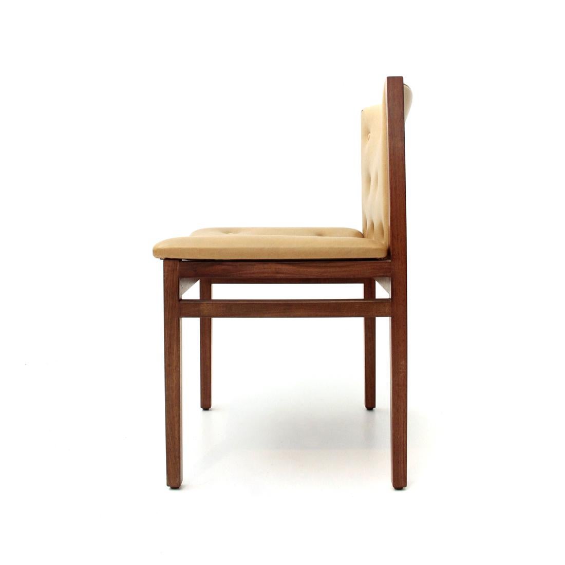 Added Dining Chairs by Tito Agnoli for La Linea, 1960s, Set of Six 6