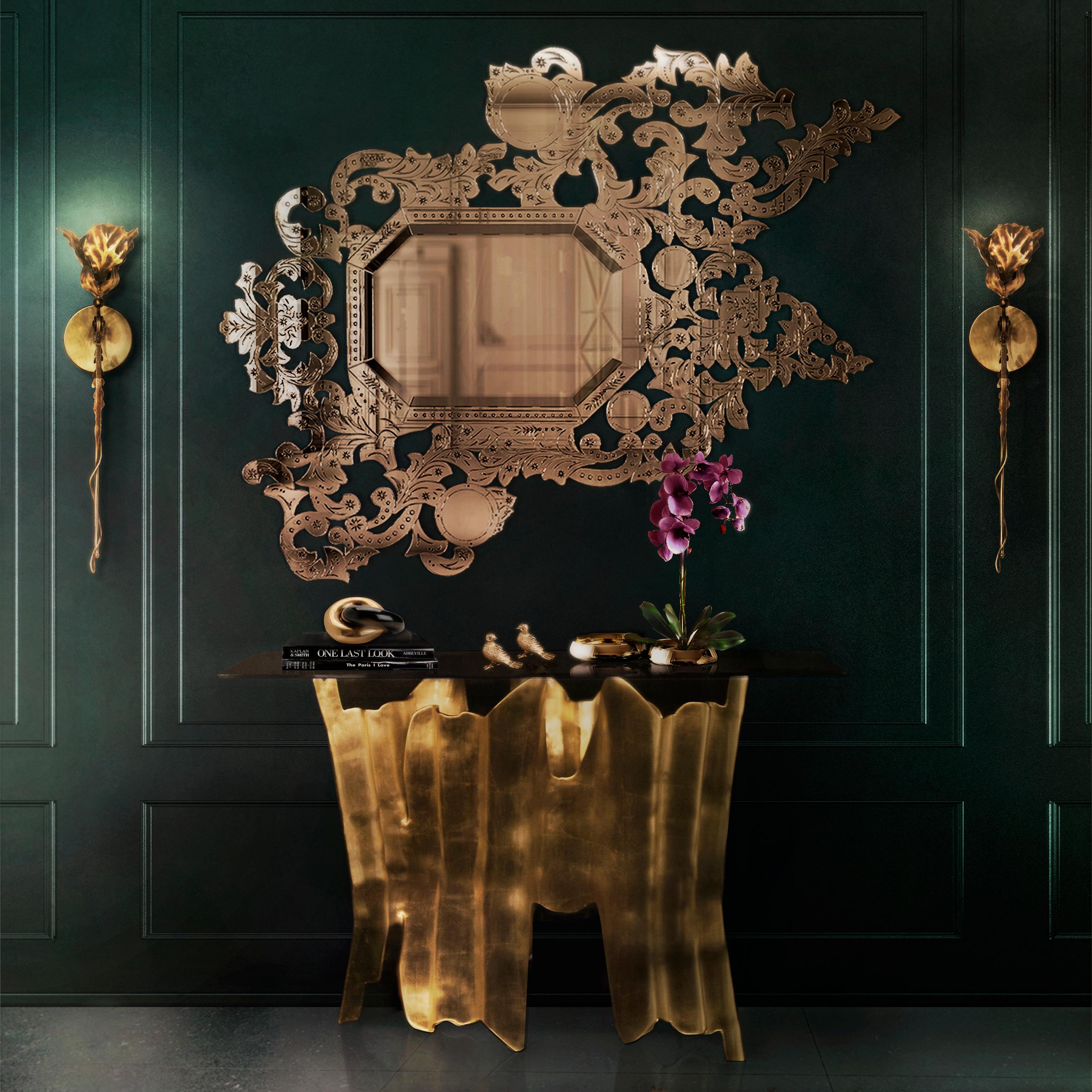 Hand-Crafted Addicta Venetian Mirror For Sale