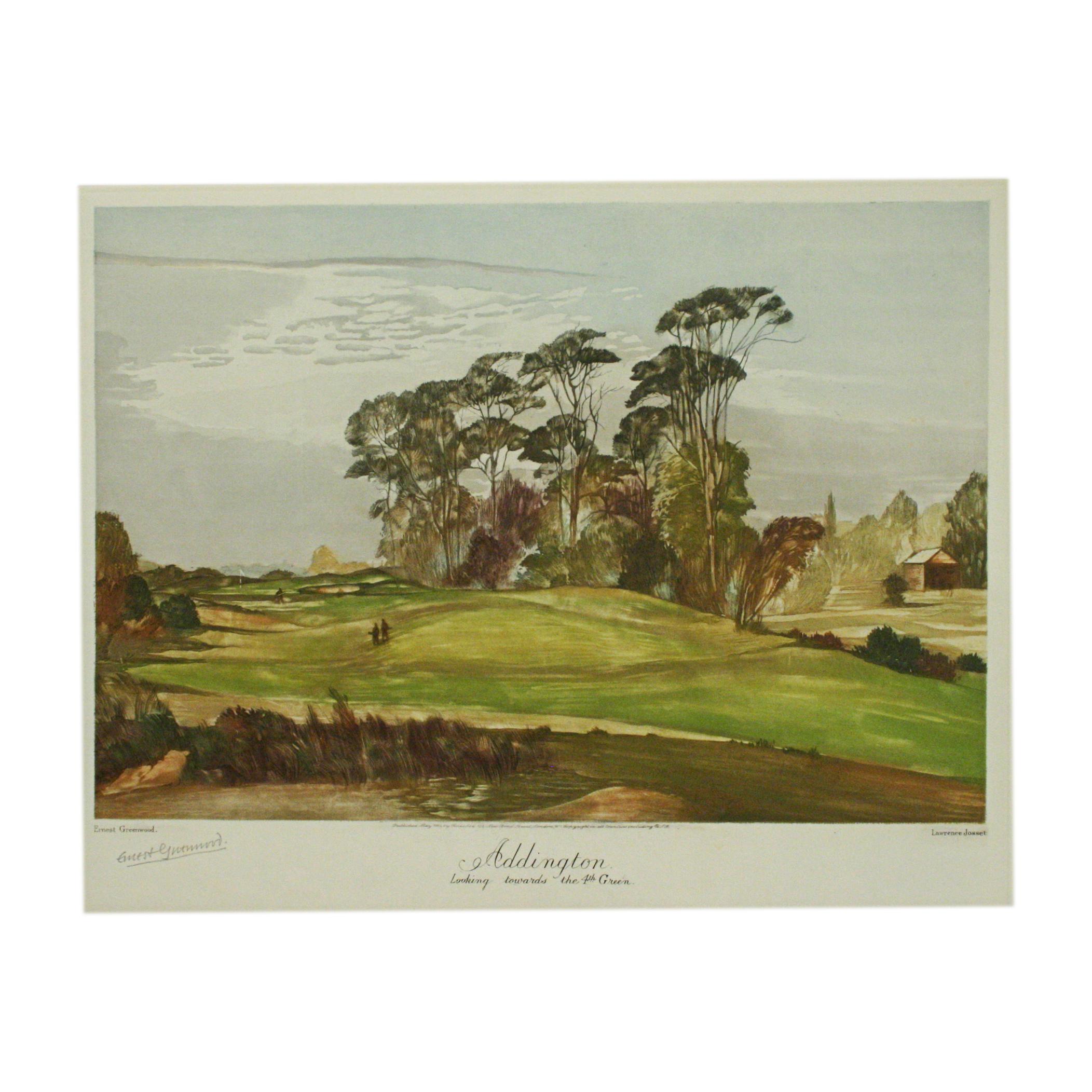 English Addington Golf Club, Towards 4th Green, Ernest Greenwood