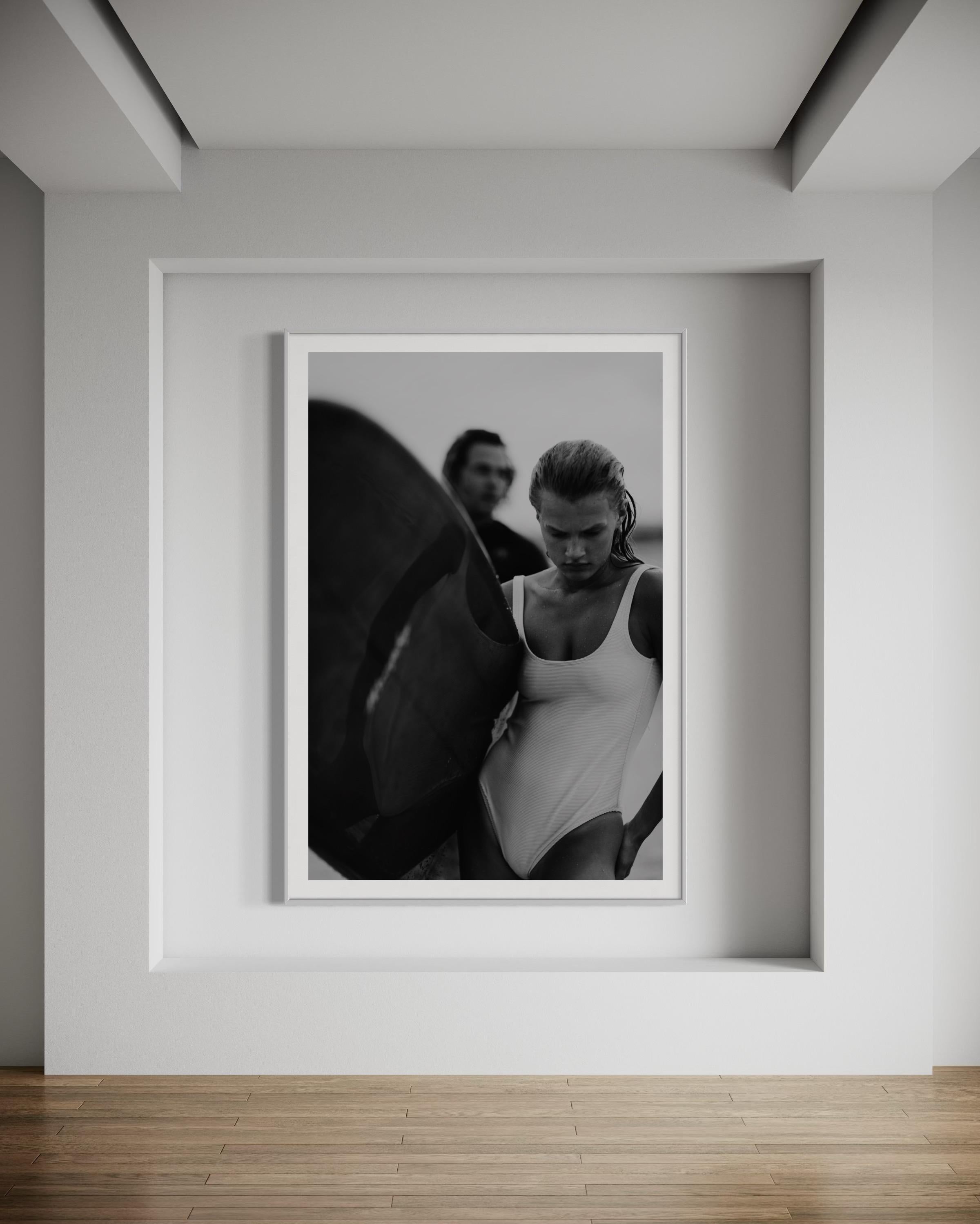 Schwarz-Weiß-Druck, Surffotografie, Moderne Kunst-Euphoria-Wandbilder im Angebot 4