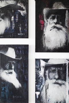 Street Art, Ritratto, Cowboy Art, Mixed Media Art-Marlbaro Man