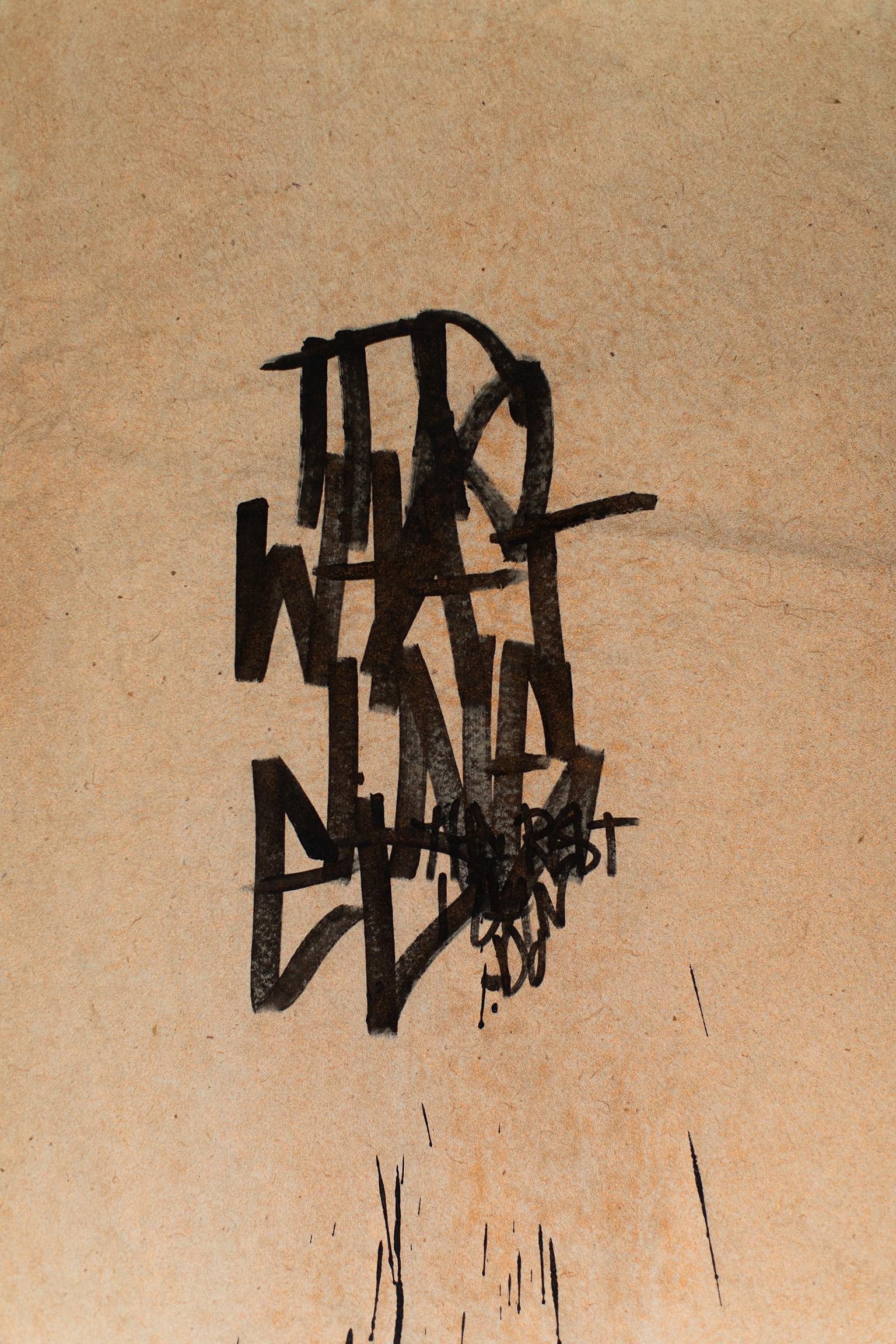 Pittura astratta, Letter Art, Graffiti Art-No Looking Back II 2