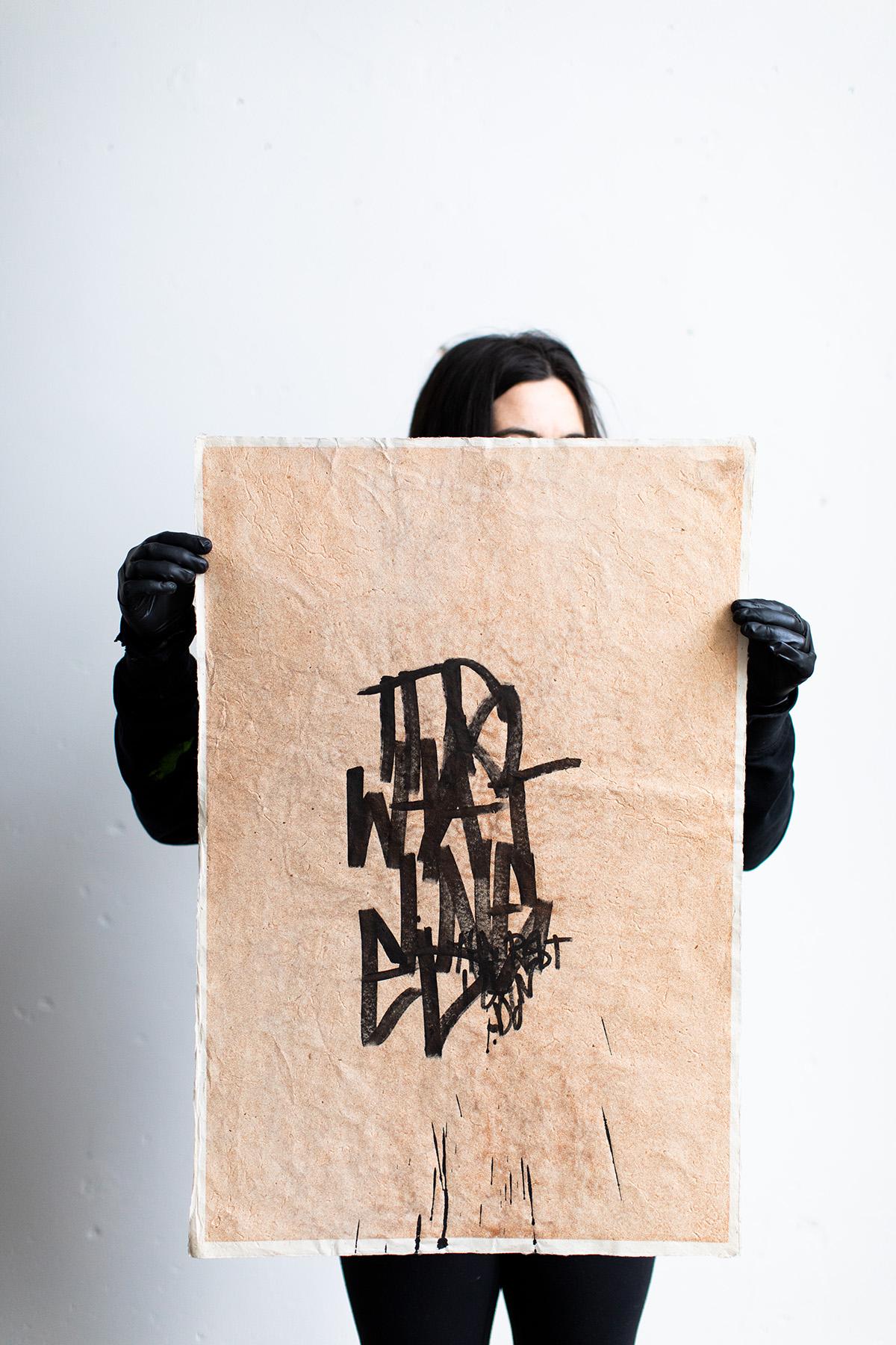 Pittura astratta, Letter Art, Graffiti Art-No Looking Back II 4