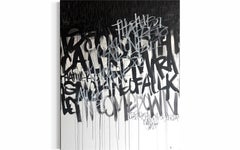 Black and white artwork, contemporary art