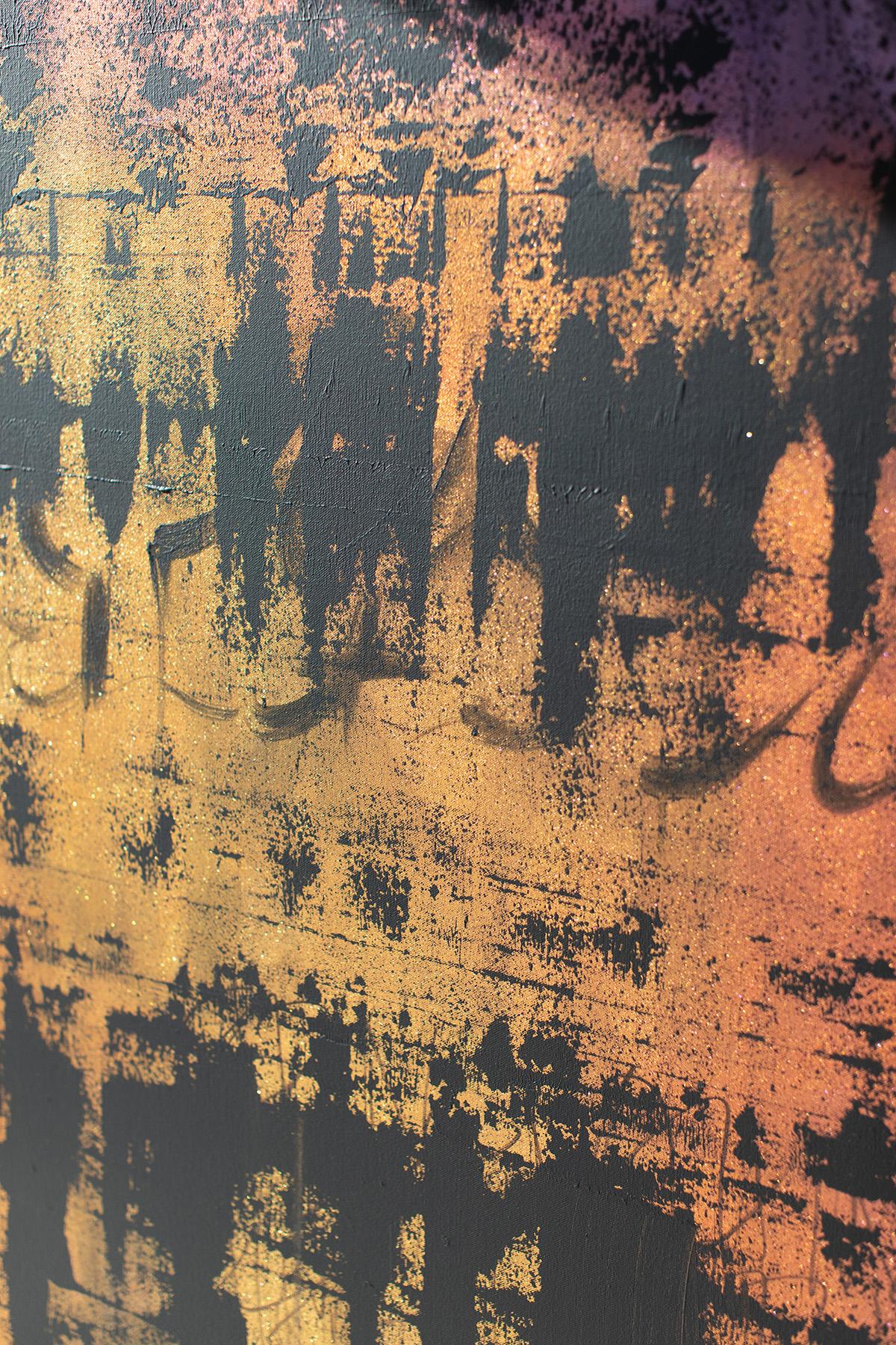 Arte che cambia colore, Pittura astratta, Arte contemporanea - Una nuova coppia di prospettive in vendita 10