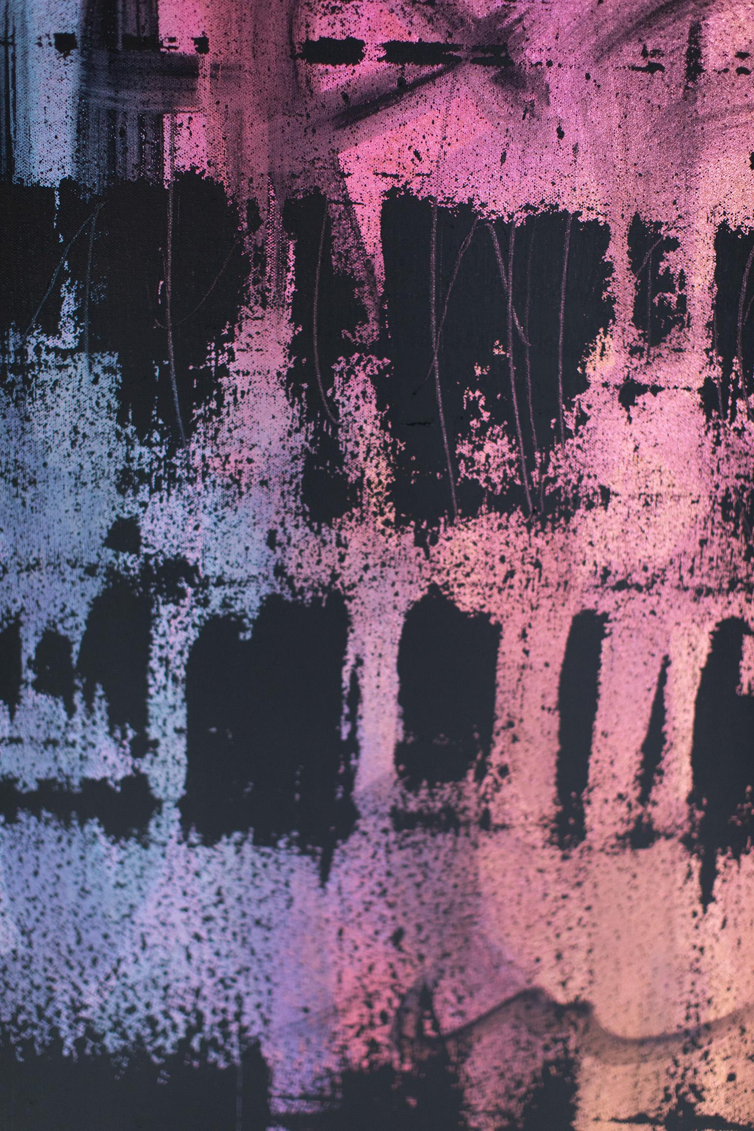 Arte che cambia colore, Pittura astratta, Arte contemporanea - Una nuova coppia di prospettive in vendita 6