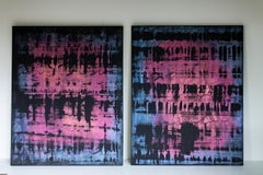 Color Changing Art, Abstract Painting, Contemporary Art-A New Perspective Pair