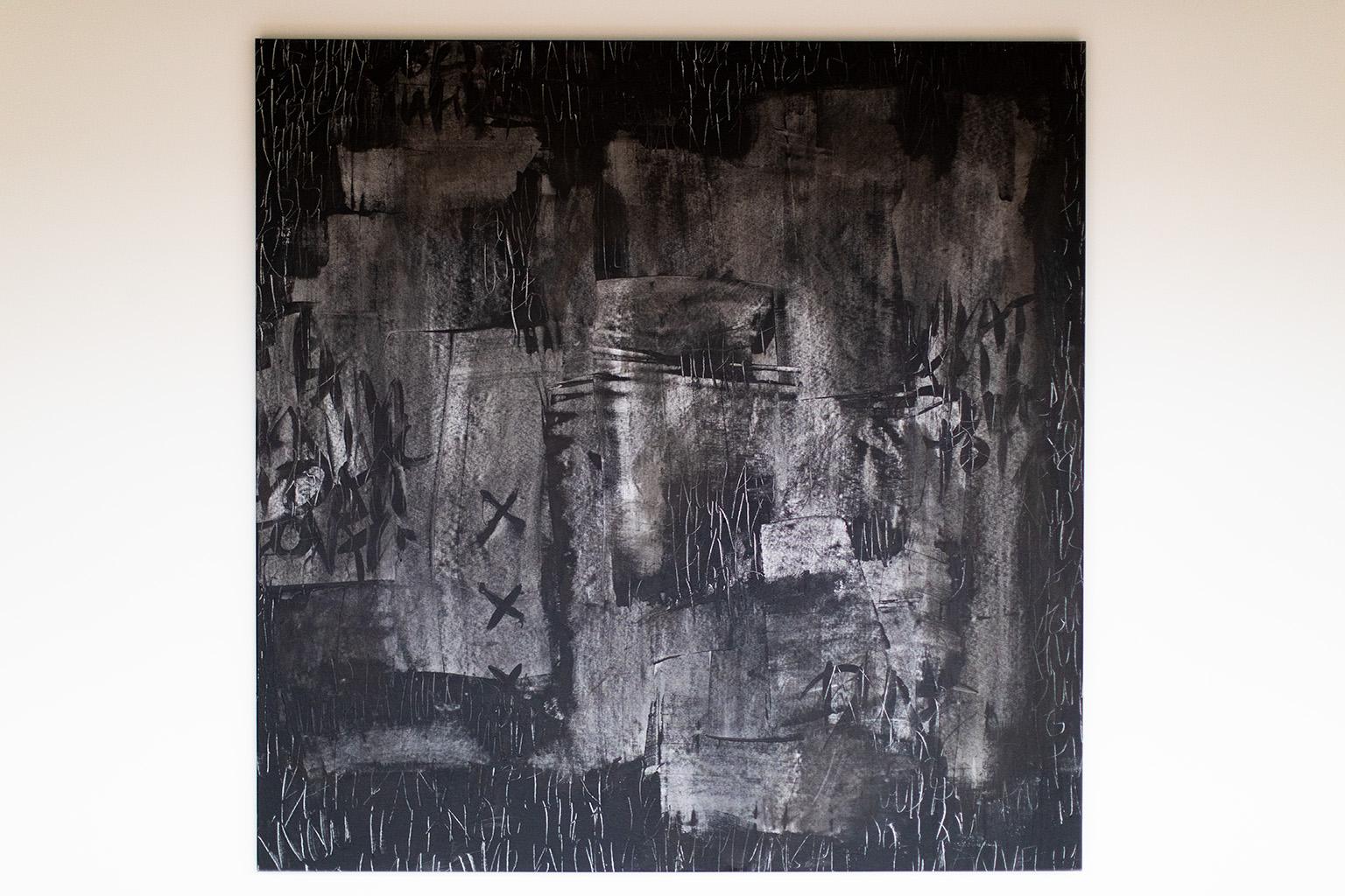 Black Contemporary Art, Abstract Art, Abstract Paintings-Roots Unturned

ABOUT THIS PIECE:
“Roots Unturned” is a piece of art inspired by Japan. Addison previously utilized text to create texture and depth in her painting and explored further into