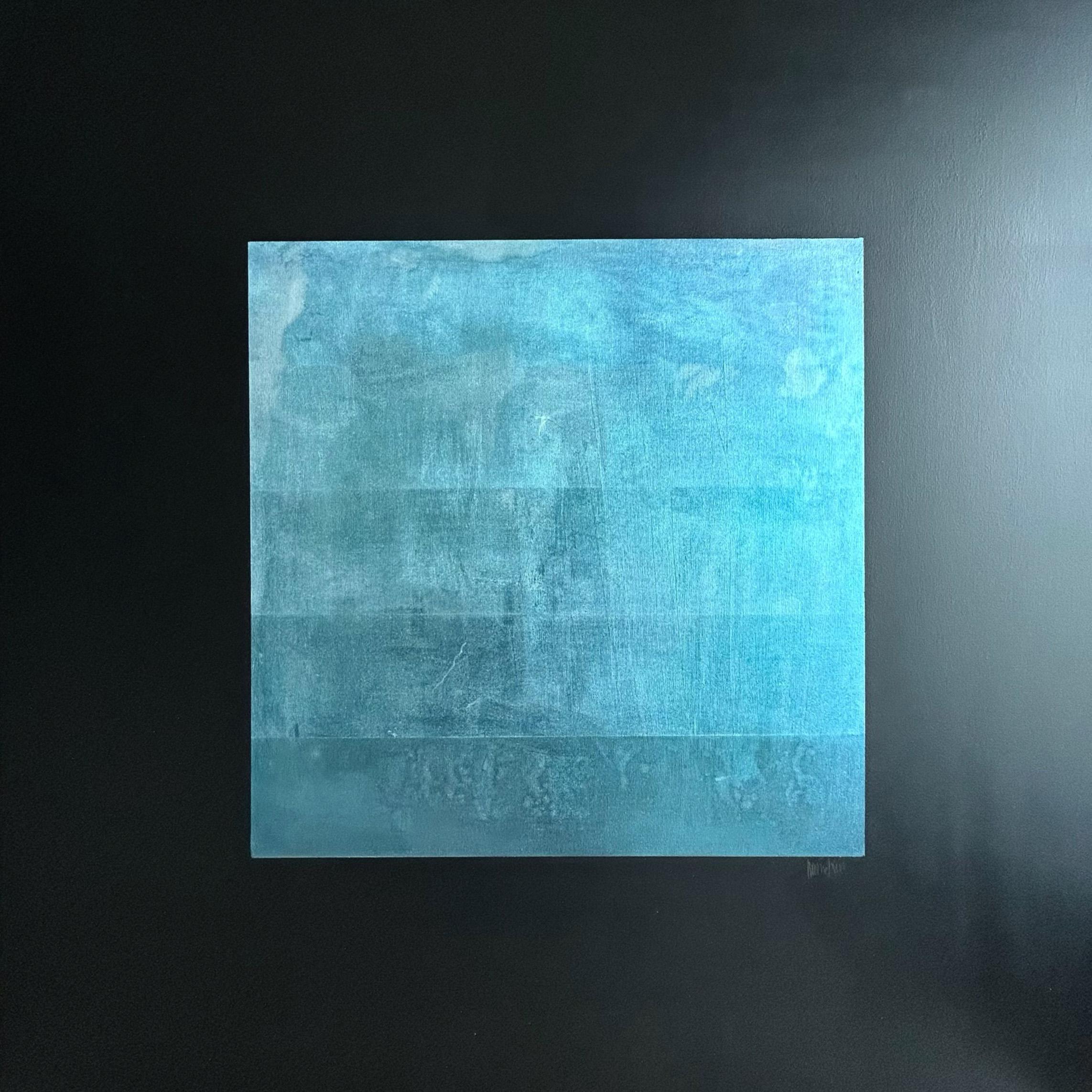 Contemporary, Minimalistic Painting, Blue abstract Painting. Amaneoo-88726