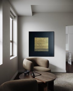 Contemporary, Minimalistic Painting, Gold abstract Painting. Amaneoo-98266