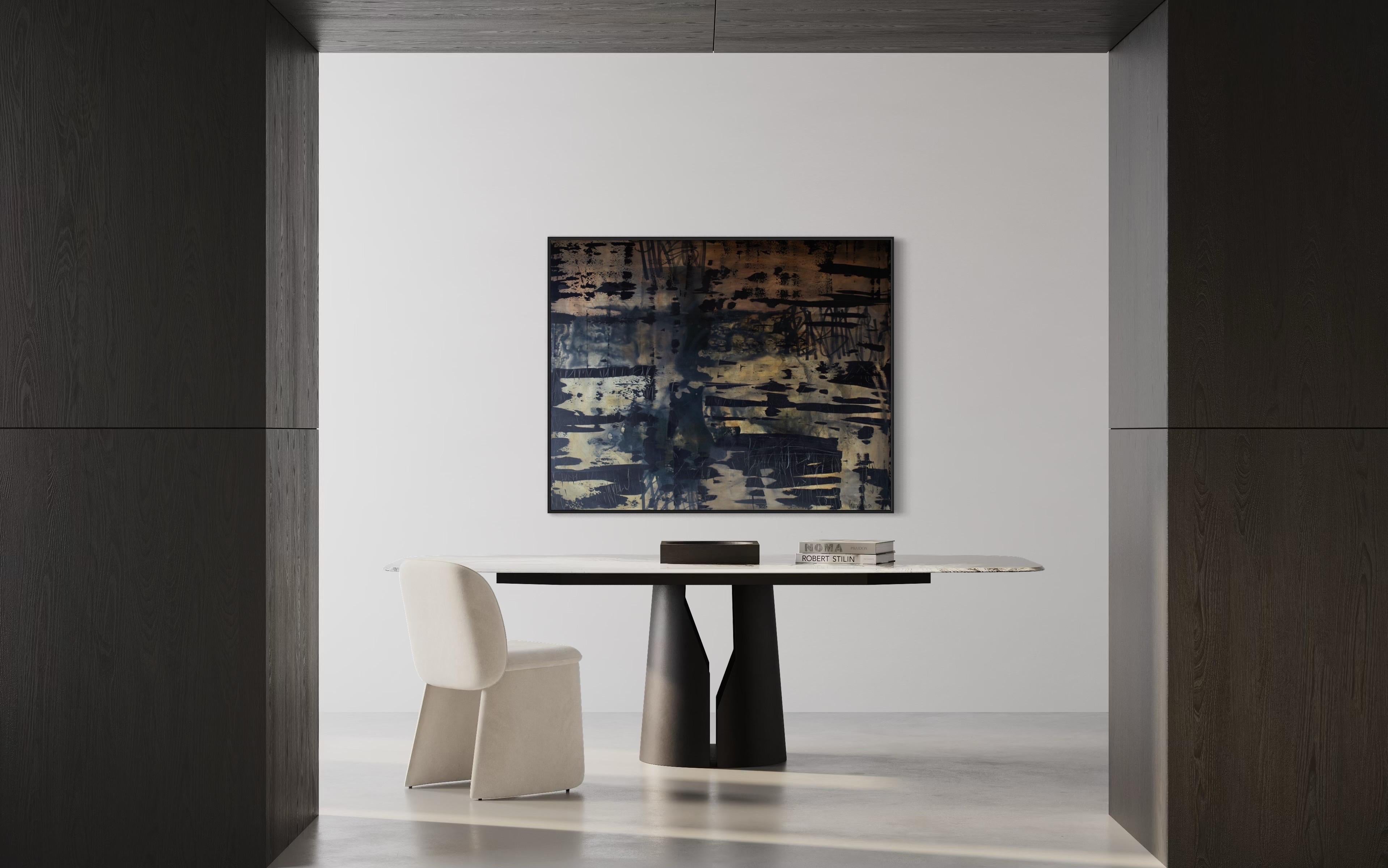 “Flag of victory” , abstract painting - Abstract Painting Negro de Addison Jones