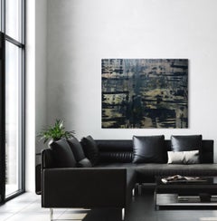 “Flag of victory" abstract painting, western painting, mixed media painting