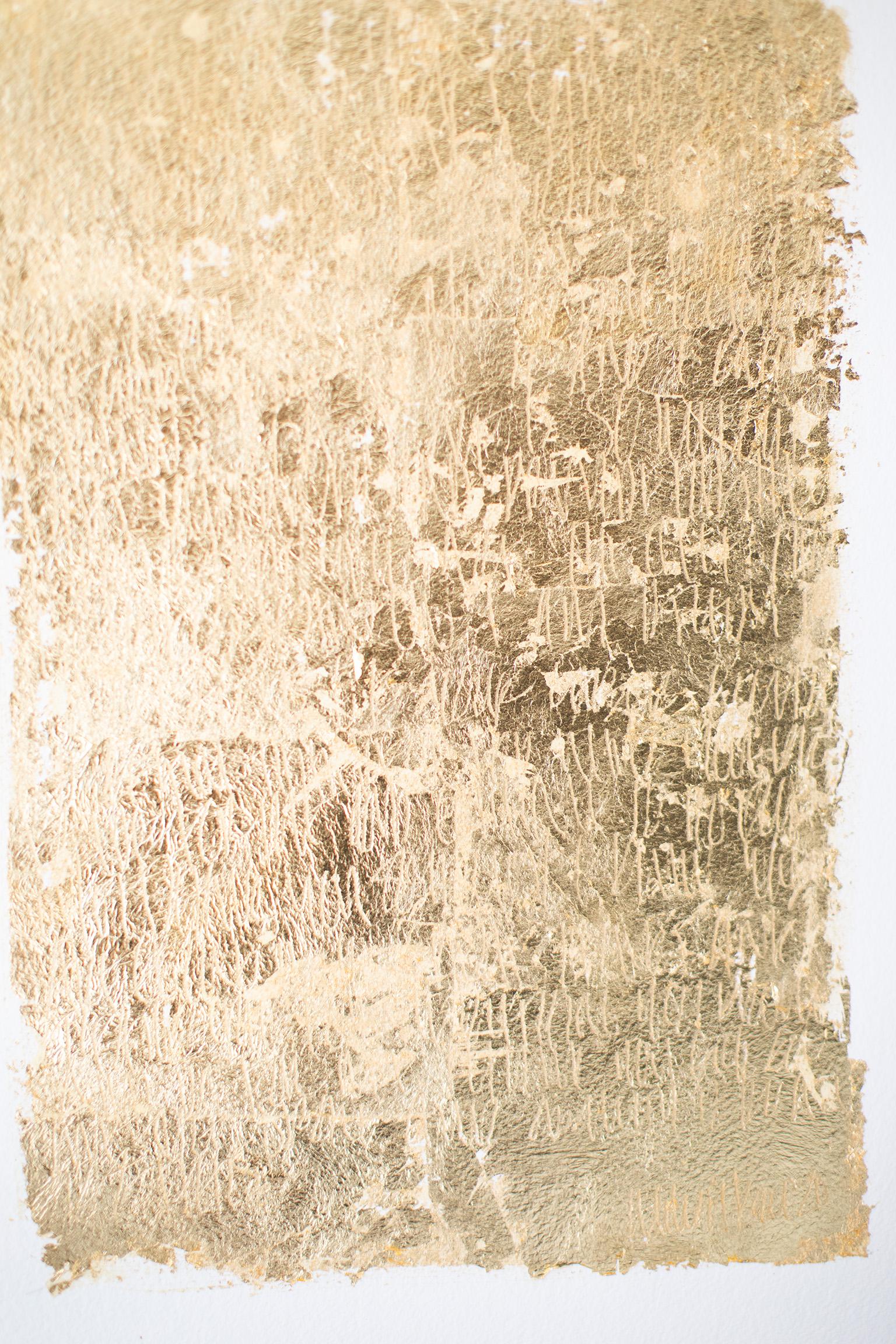 Pintura en pan de oro, Arte abstracto, Arte abstracto dorado-El espacio entre sencillo

A B O U T  T H I S  P I E C E :
