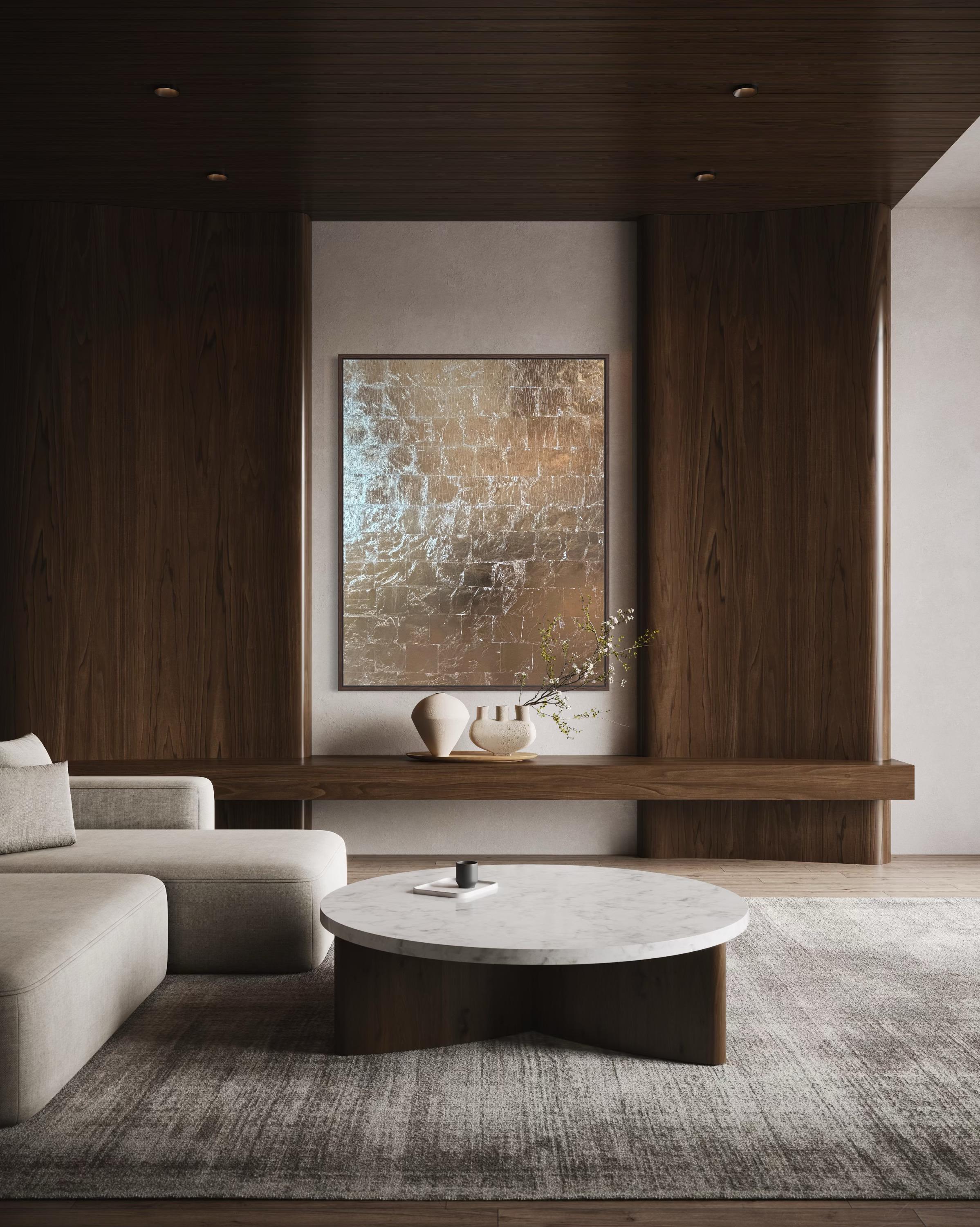 Peintures à la feuille d'or, peintures abstraites à la feuille d'or, art moderne à la feuille d'or - tant de choses à dire ! - Painting de Addison Jones