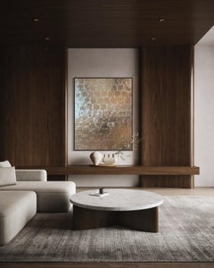 Pinturas en pan de oro, Pintura abstracta en oro, Arte moderno en oro-Tanto que decir