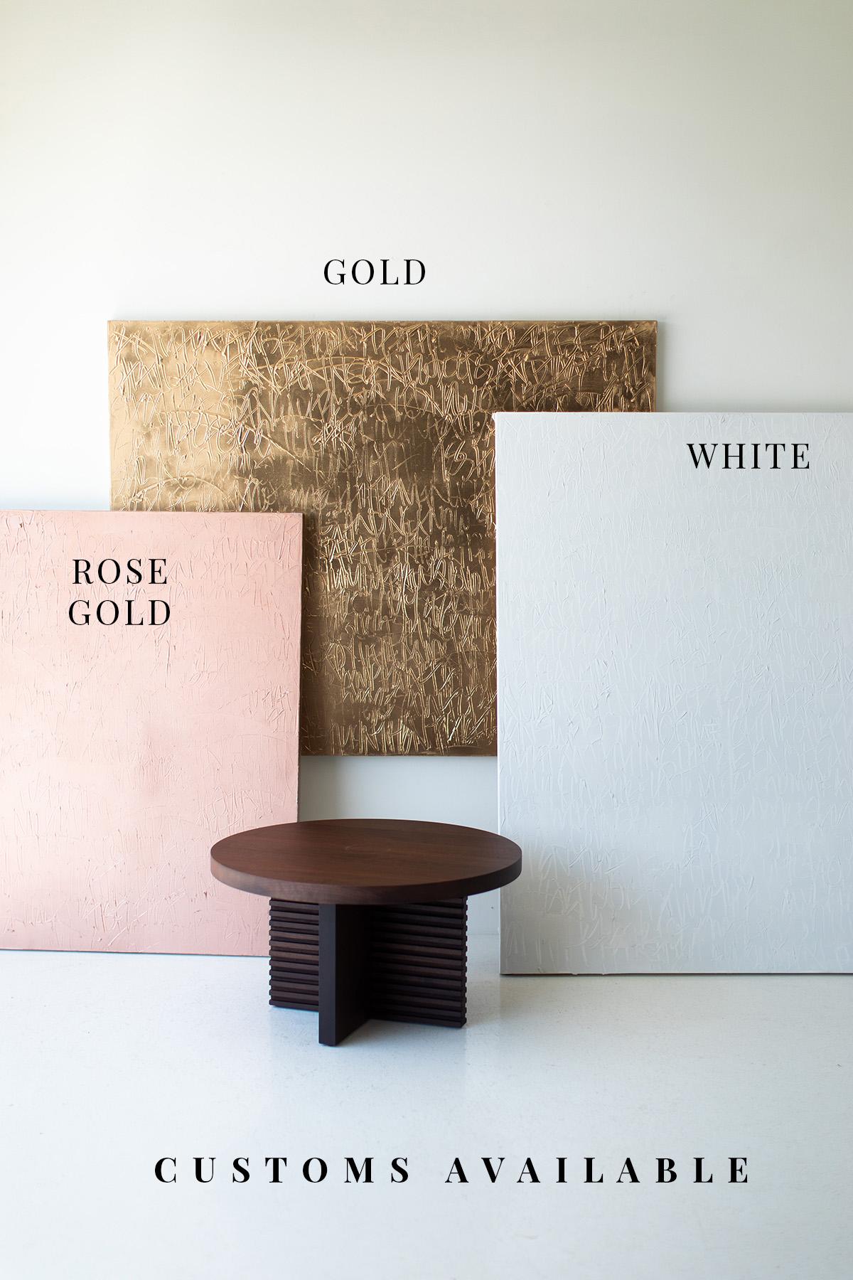 Grace 4021, arte da parete in oro, 2024 - Painting Astratto di Addison Jones